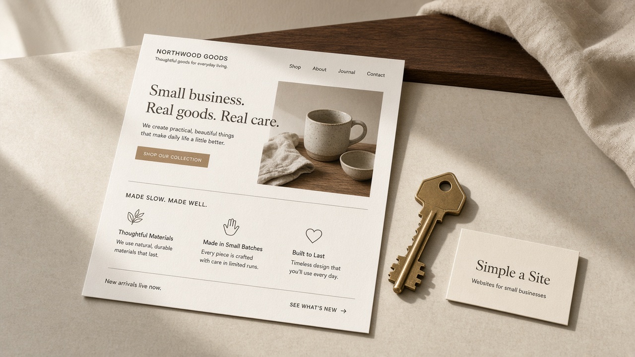 A printed website you can keep